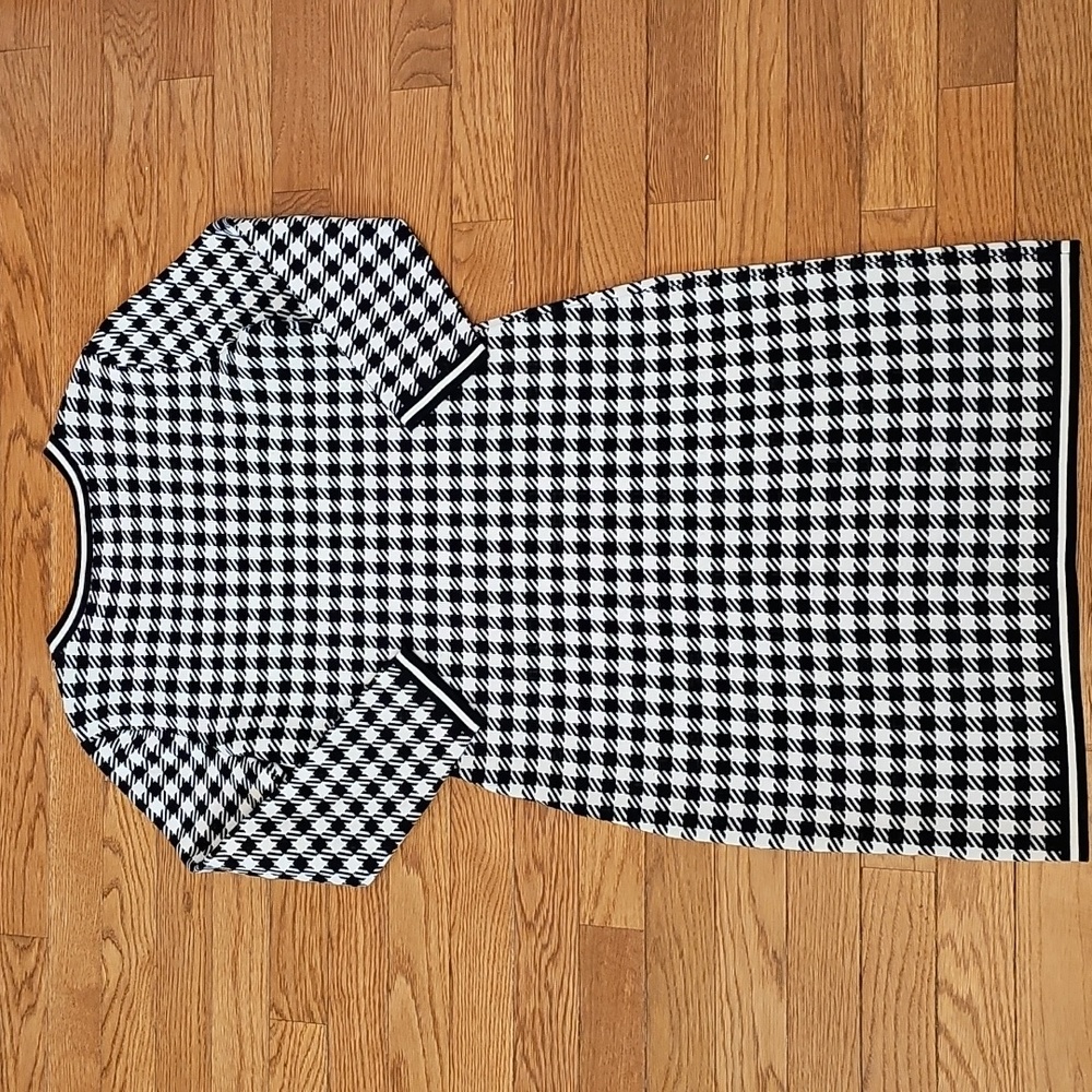 Ralph Lauren Houndstooth Knit Sheath Dress - Picture 8 of 11